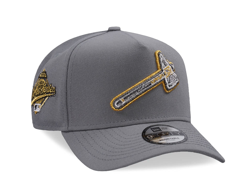 New Era Atlanta Braves World Series 1995 Gray Edition 9Forty A Frame Snapback Cap