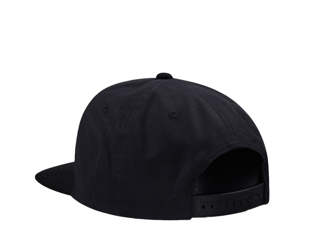 Brixton Supply Logo Black on Black Snapback Cap