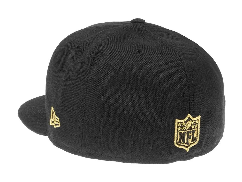 New Era New England Patriots All About Black and Gold 59Fifty Fitted Cap