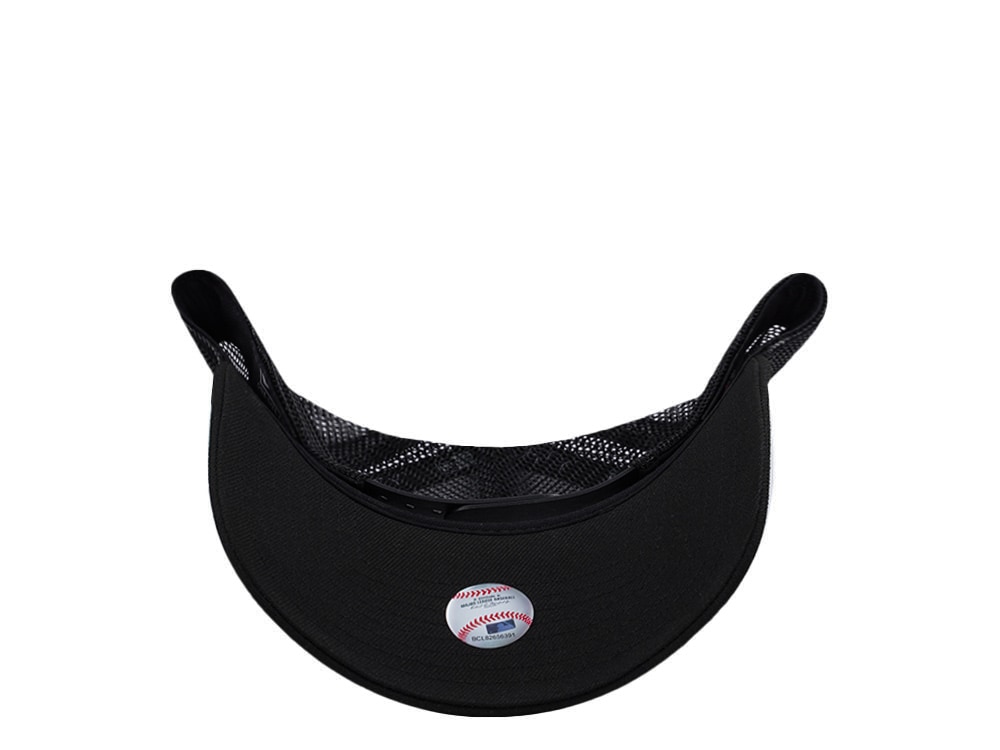 New Era Oakland Athletics Black On Black Edition 9Forty A Frame Trucker Snapback Cap