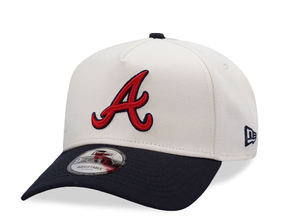 New Era Atlanta Braves Chrome Two Tone Edition 9Forty A Frame Snapback Cap