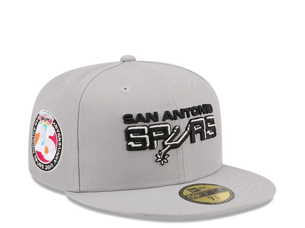 New Era San Antonio Spurs HWC 25th Anniversary Gray 59Fifty Fitted Cap