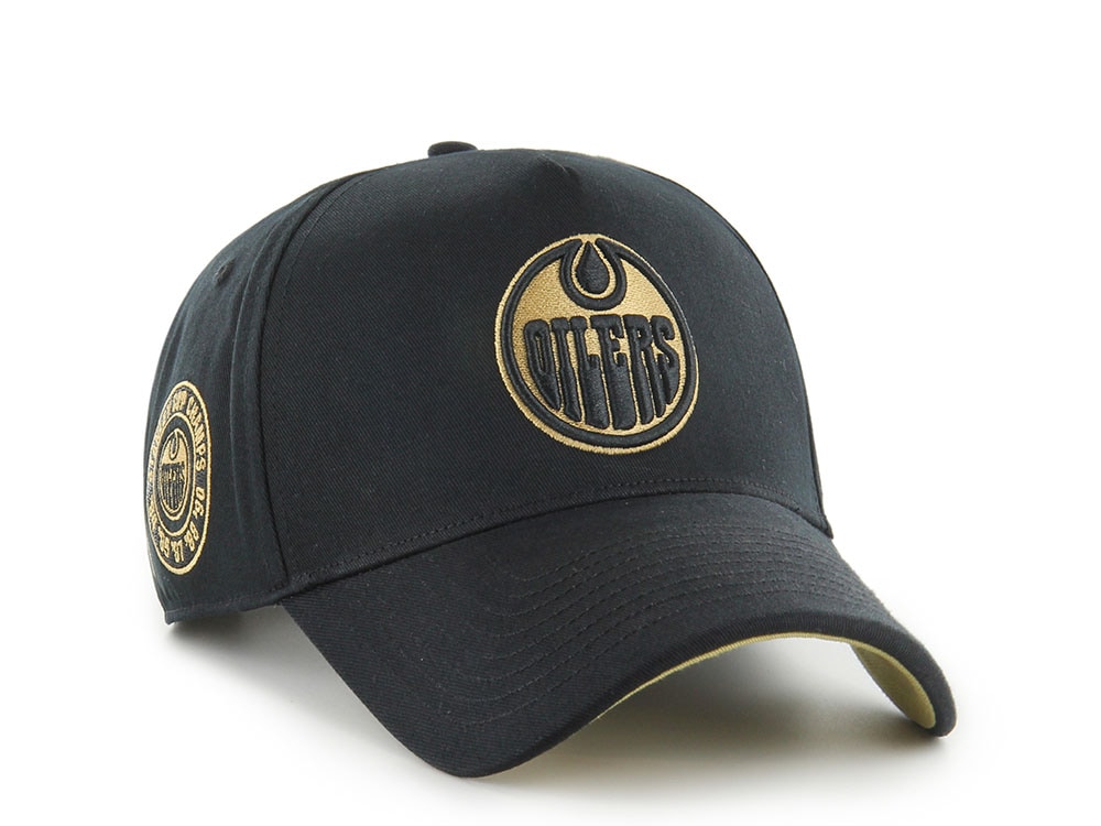 47Brand Edmonton Oilers Vintage Stanley Black Sure Shot Edition MVP Snapback Cap