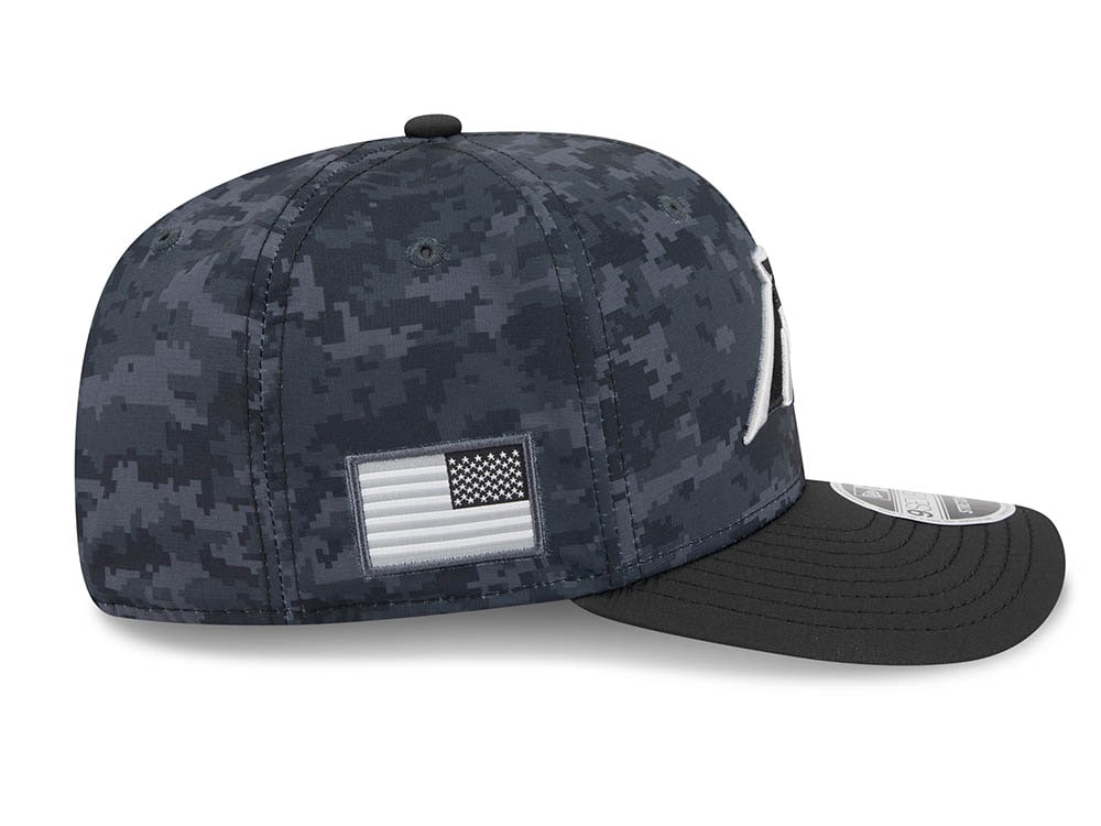 New Era Carolina Panthers NFL Salute to Service 2026 Digi Camo Black 9Seventy Stretch Snapback Cap