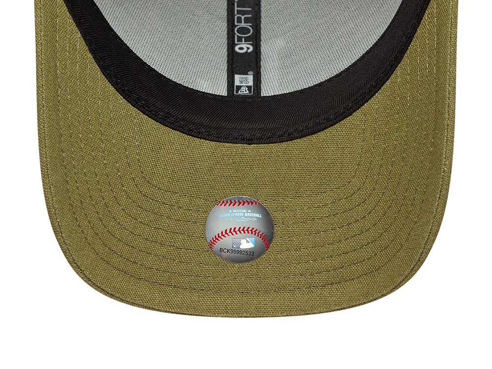 New Era Los Angeles Dodgers Linen Olive Edition 9Forty M Crown Snapback Cap