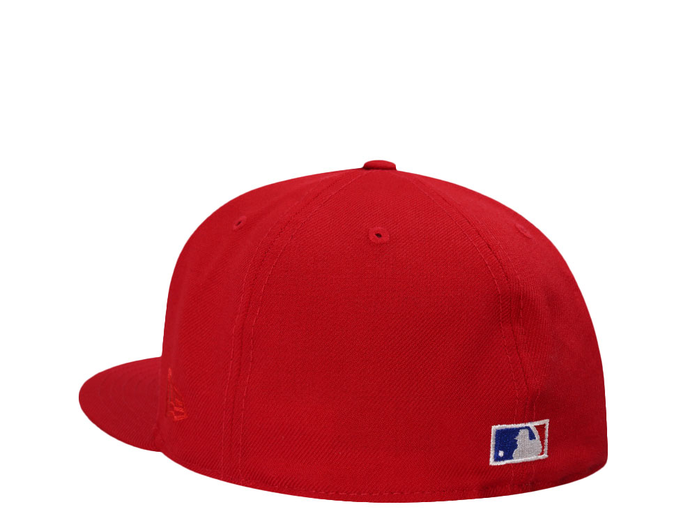 New Era Brooklyn Dodgers World Series 1955 Scarlet Wool Prime Edition 59Fifty Fitted Cap