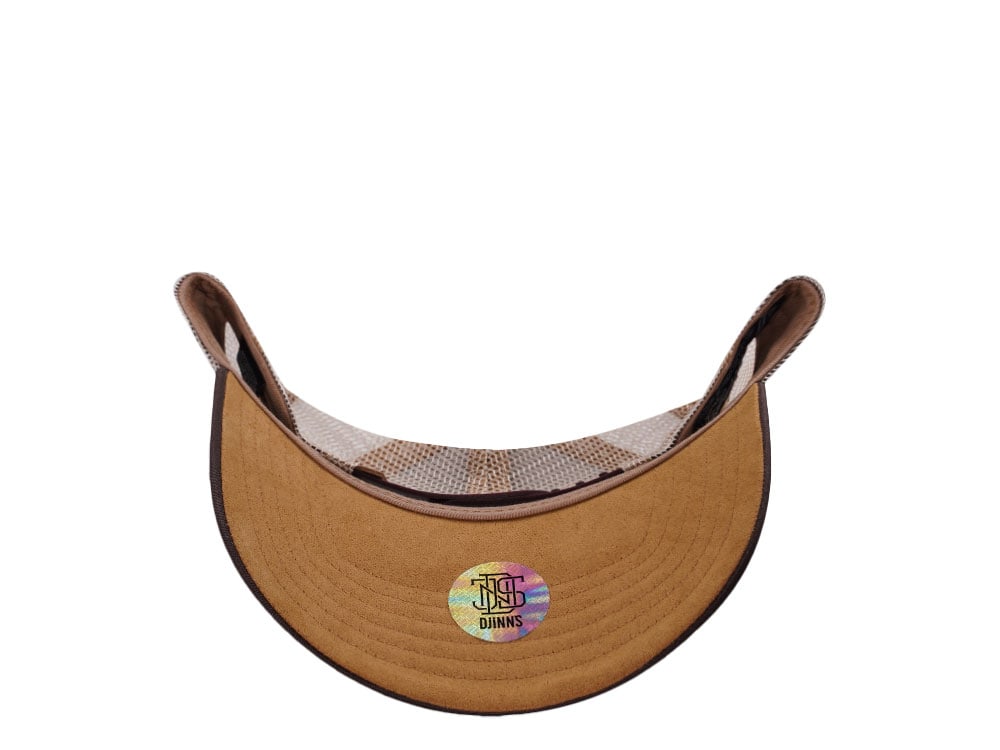 Djinns HFT Coffee Club Head Dark Brown Trucker Snapback Cap