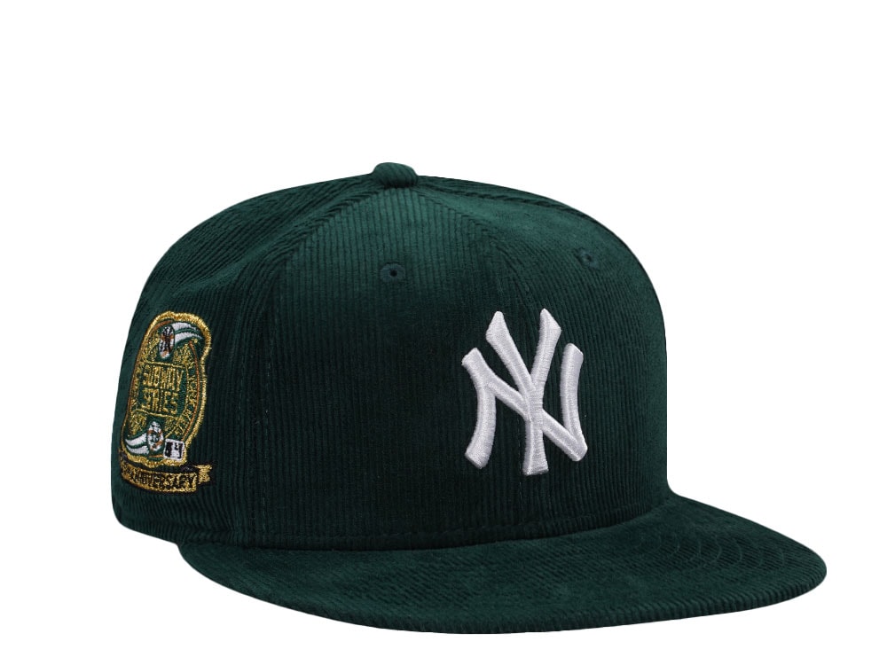New Era New York Yankees Corduroy Subway Series 2000 Green Corduroy Prime Edition 59Fifty Fitted Cap