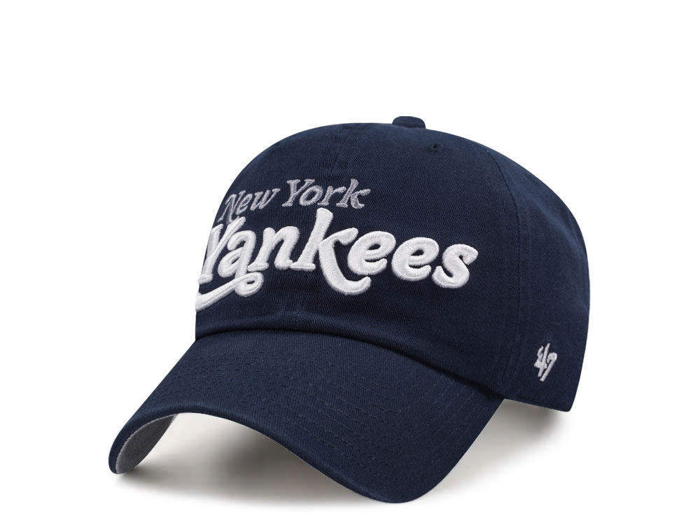 47Brand New York Yankees Navy Clean Up Edition Strapback Cap