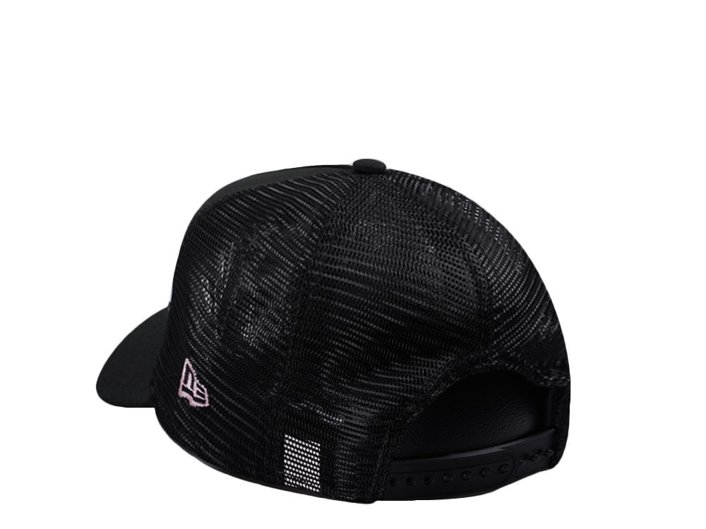 New Era Inter Miami Logo Black Prime Edition 9Forty A Frame Trucker Snapback Cap