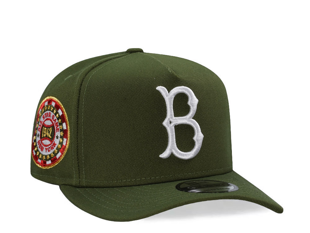 New Era Boston Red Sox All Star Game 1942 Rifle Green Edition 9Fifty A Frame Snapback Cap