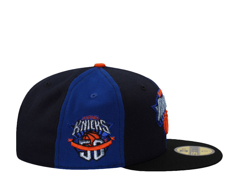 New Era New York Knicks 50th Anniversary Blue Pinwheel Edition 59Fifty Fitted Cap