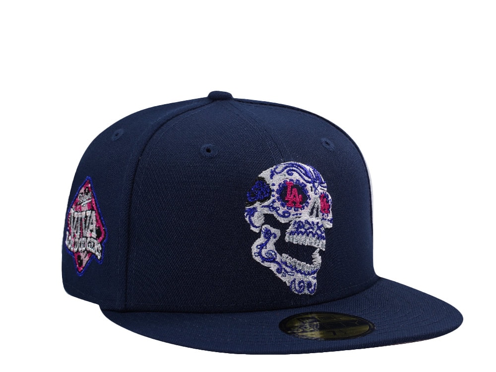 New Era Los Angeles Dodgers Viva Skull Navy Prime Edition 59Fifty Fitted Cap