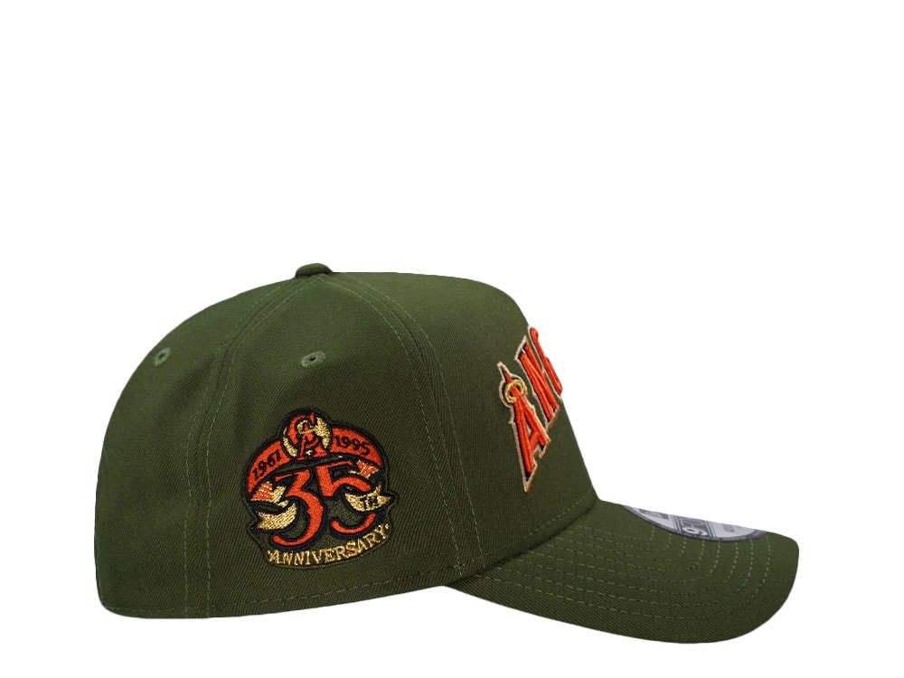 New Era Anaheim Angels 35th Anniversary Rifle Green Classic Edition 9Forty A Frame Snapback Cap