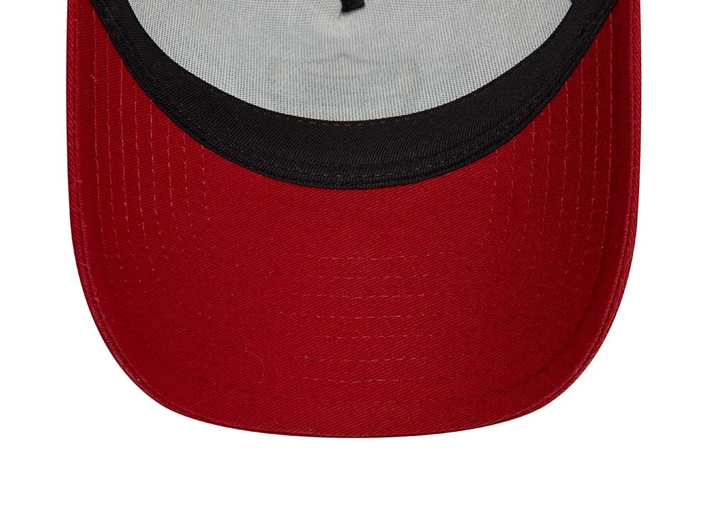 New Era AS Roma White Red A Frame Trucker Snapback Cap
