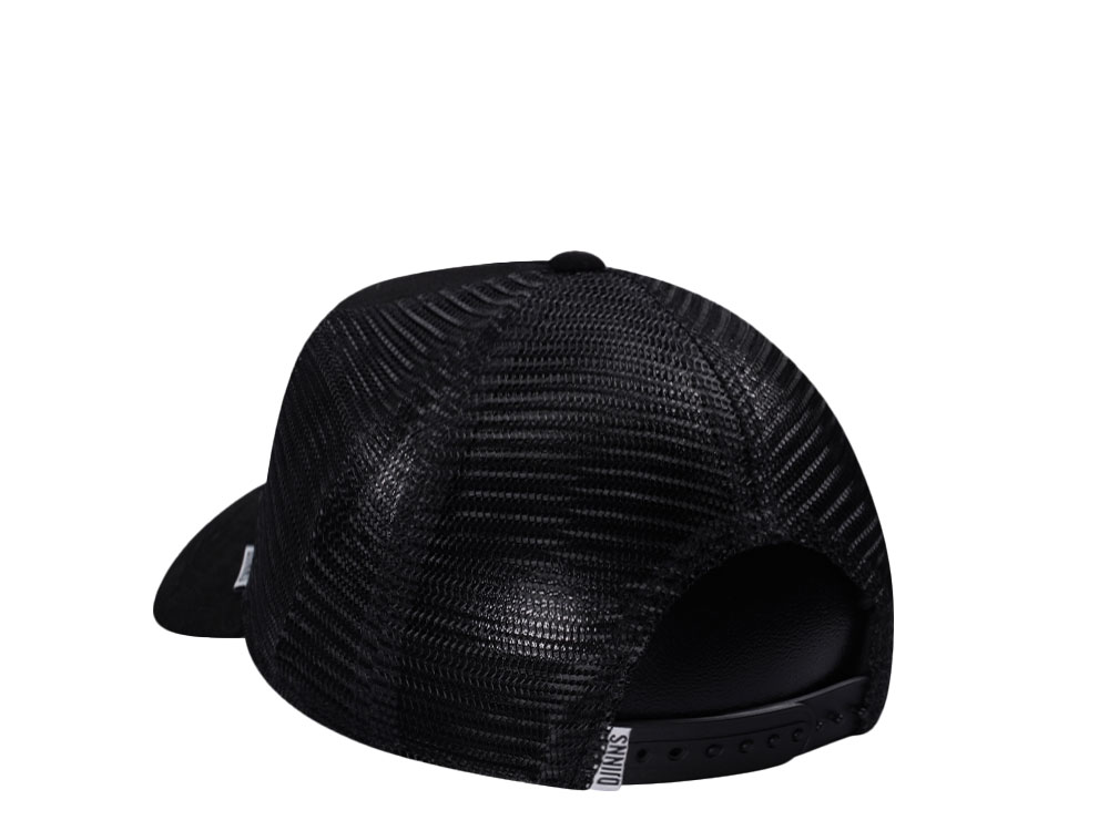 Djinns Do Nothing Club Suede Black Trucker Snapback Cap