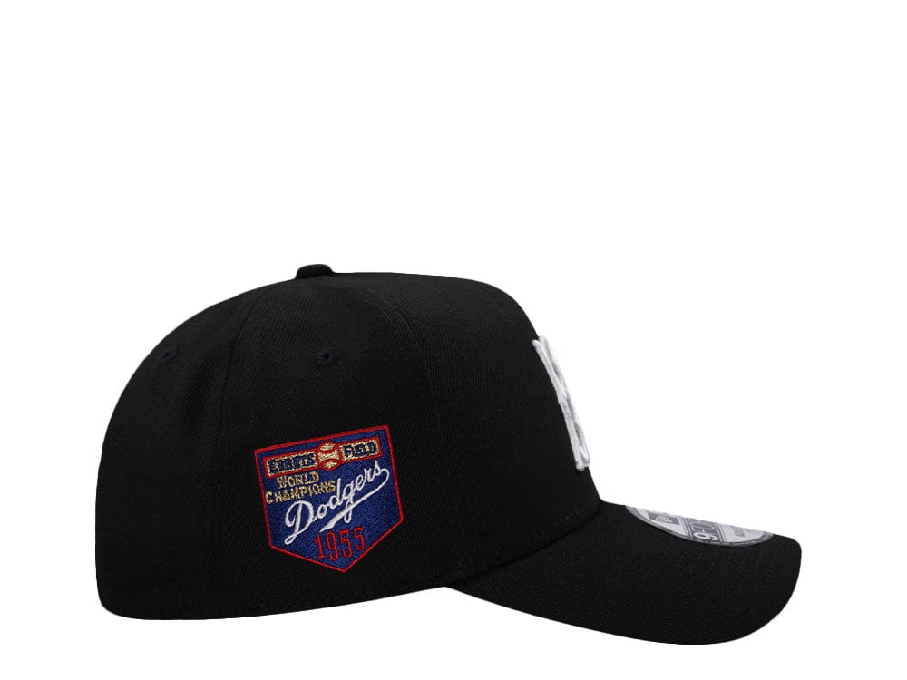 New Era Brooklyn Dodgers World Champions 1955 Black Prime Edition 9Forty A Frame Snapback Cap