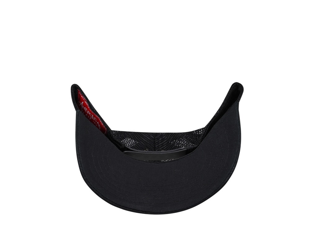American Needle ACDC Siclair Black Trucker Snapback Cap