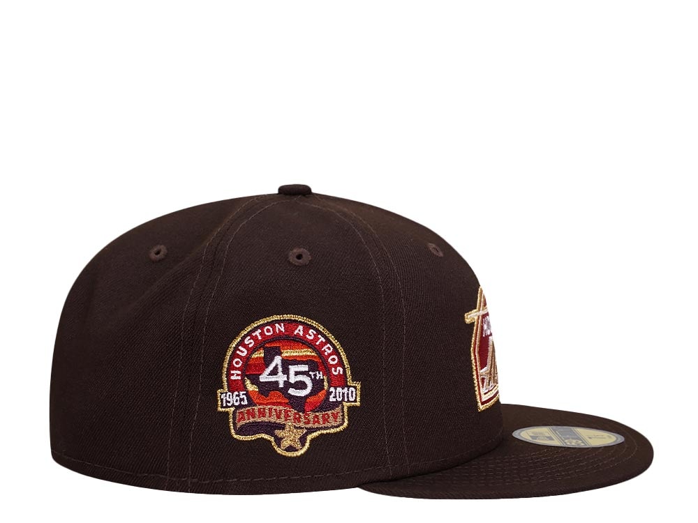 New Era Houston Astros 45th Anniversary Burnt Gold Edition 59Fifty Fitted Cap