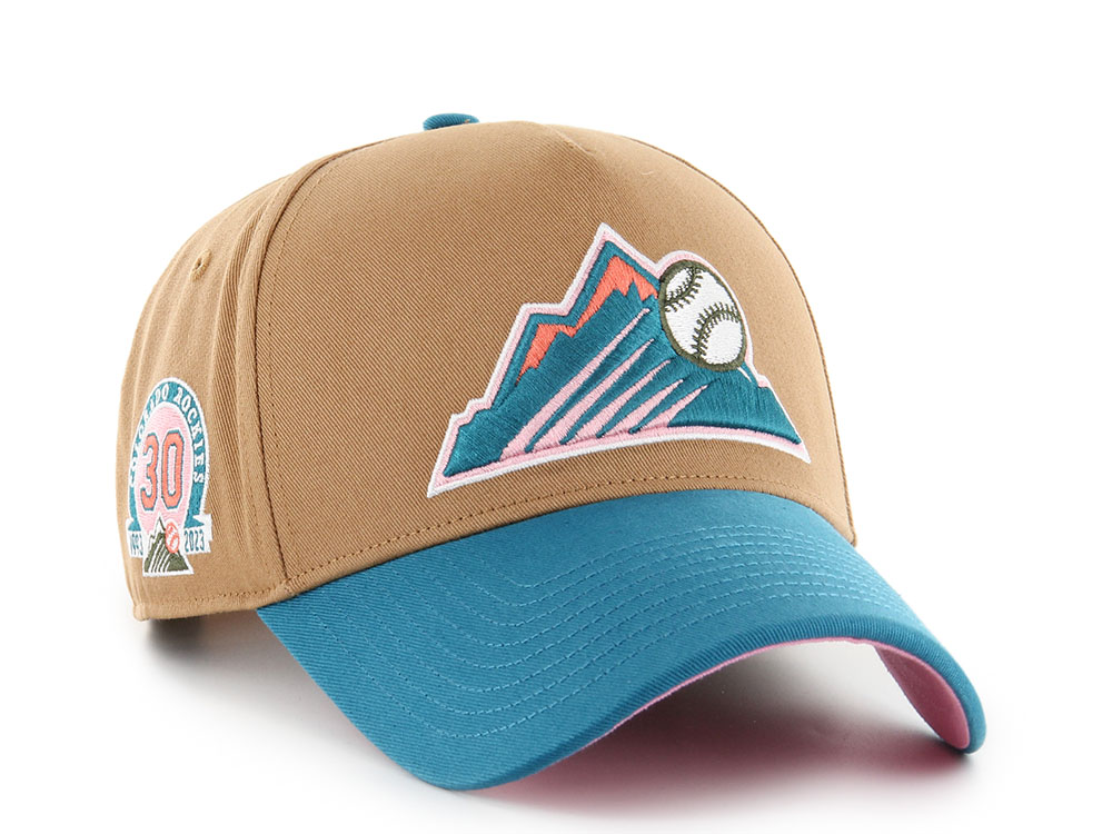 47Brand Colorado Rockies Camel Sure Shot Edition MVP Snapback Cap