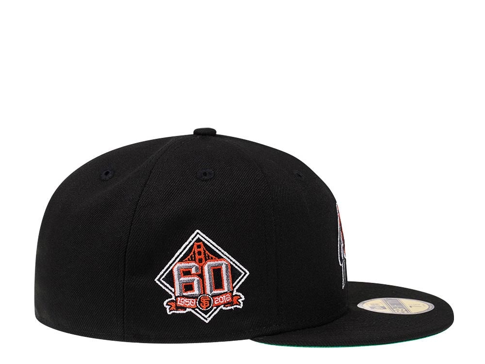 New Era San Francisco Giants 60th Anniversary Black Throwback Edition 59Fifty Fitted Cap