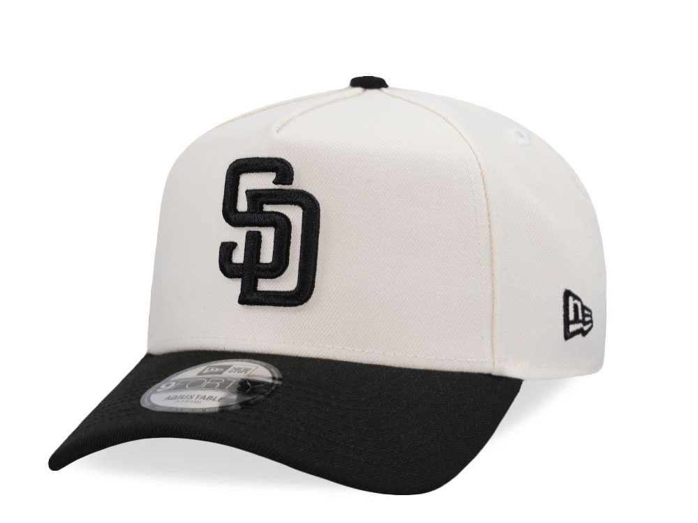 New Era San Diego Padres Chrome Black Two Tone Edition 9Forty A Frame Snapback Cap