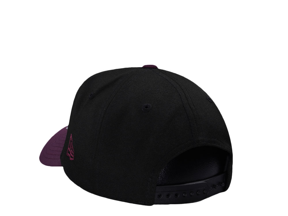 New Era Anaheim Ducks 10th Anniversary Black Plum Two Tone Edition 9Forty A Frame Snapback Cap