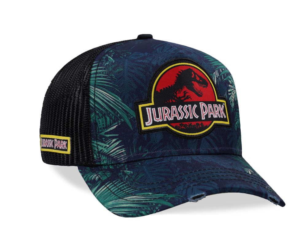 Capslab Jurassic Park Logo Trucker Snapback Cap