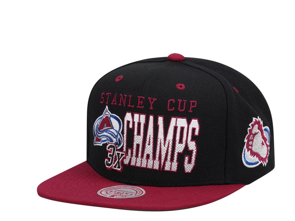 Mitchell & Ness Colorado Avalanche Stanley Cup Throwback Two Tone Edition Snapback Cap
