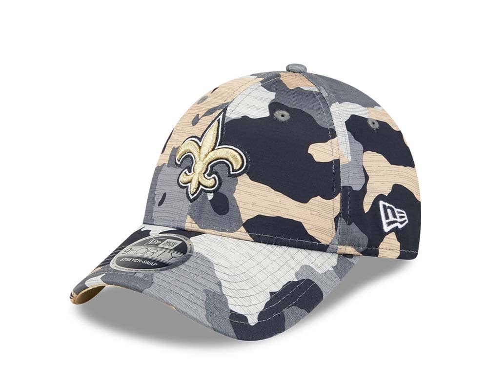 New Era New Orleans Saints NFL Training Camp 22 Camo 9Forty Stretch Snapback Cap