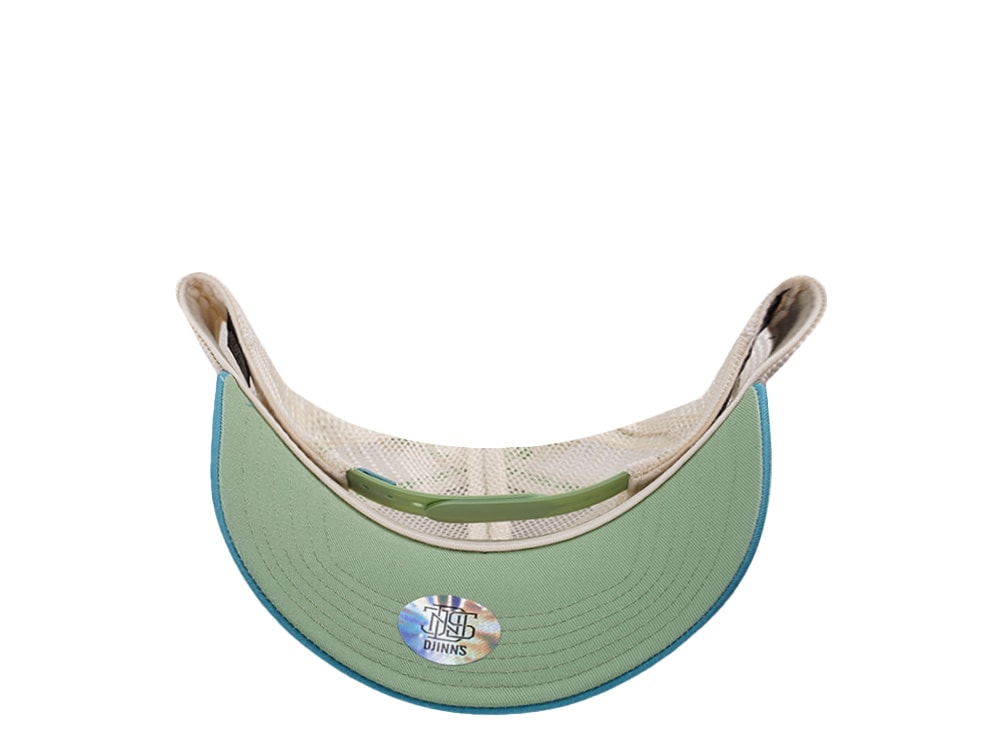 Djinns HFT Be Green Surfing Olive Coastal Edition Trucker Snapback Cap
