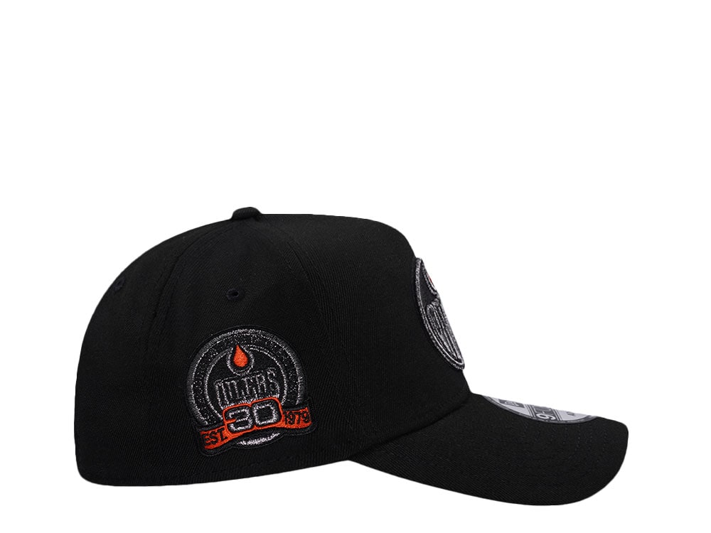 New Era Edmonton Oilers 30th Anniversary Metallic Prime Edition 9Forty A Frame Snapback Cap