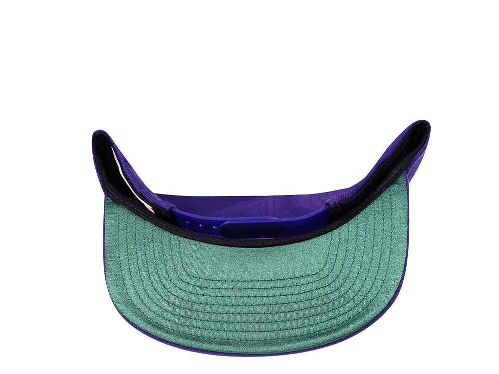 Mitchell & Ness Los Angeles Lakers HWC Zig Zag Satin Undervisor Snapback Cap