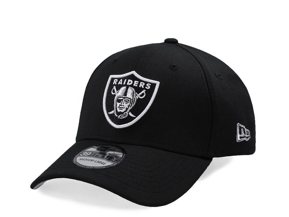 New Era Las Vegas Raiders Black Classic Edition 39Thirty Stretch Fit Cap
