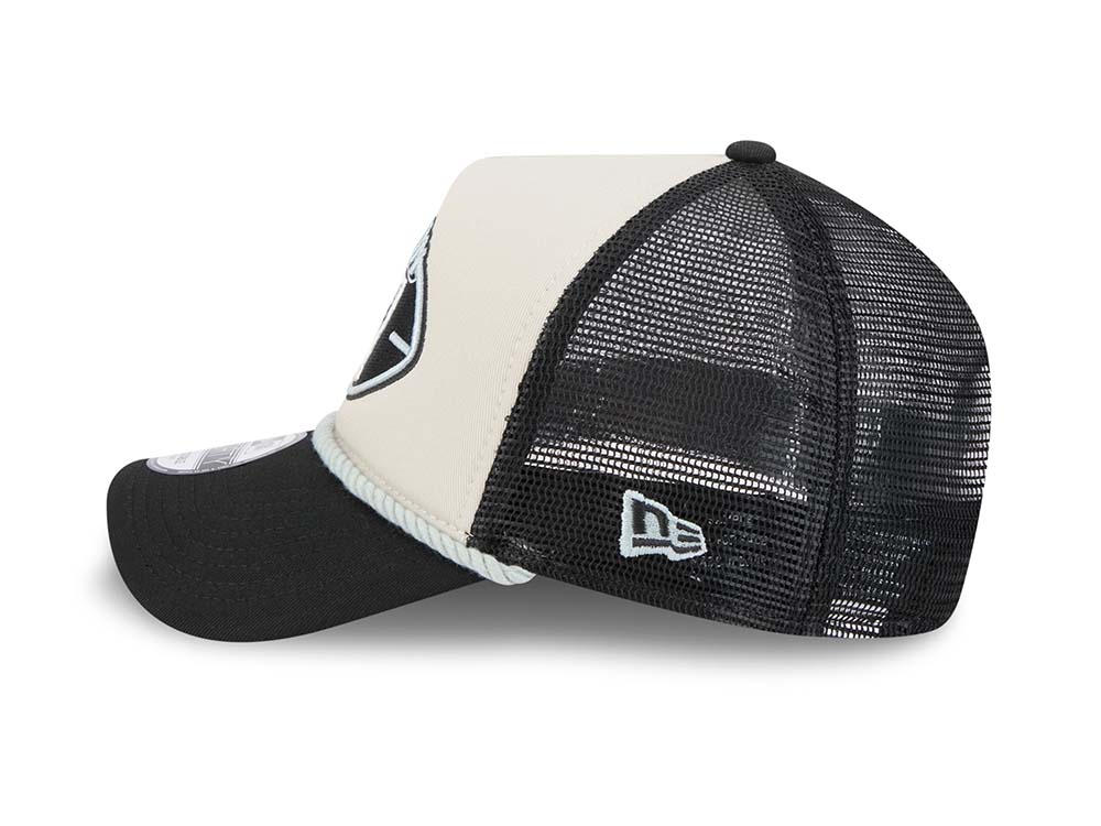 New Era Oakland Raiders Sideline 2024 9Forty A Frame Trucker Snapback Cap