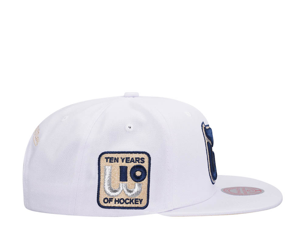 Mitchell & Ness Hartford Whalers 10th Anniversary Winter White Snapback Cap