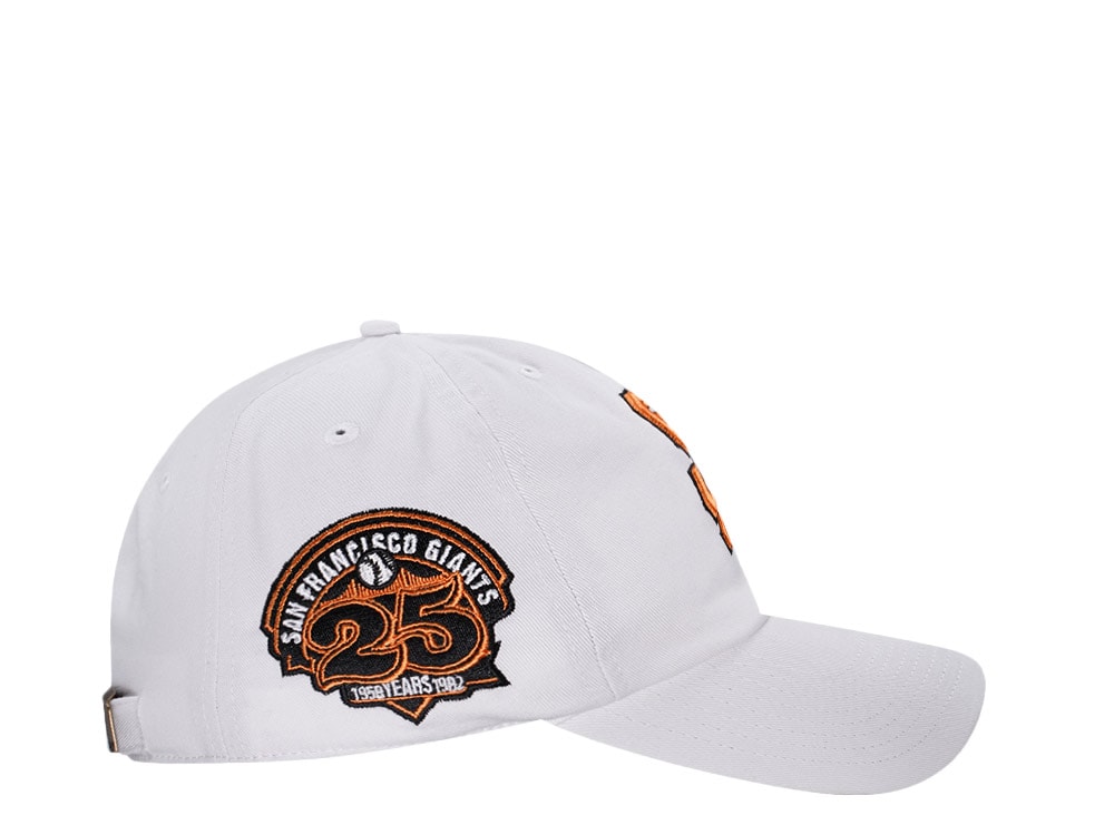 47Brand San Francisco Giants White Clean up Strapback Cap