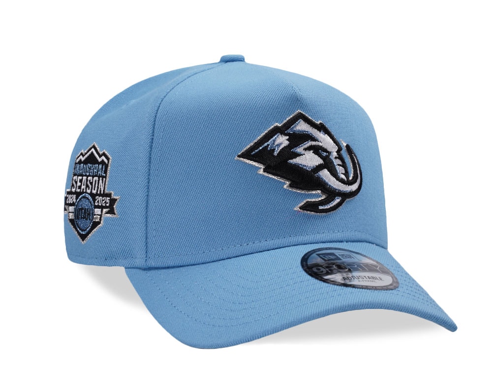 New Era Utah Mammoth Inaugural Season Sky Blue Prime Edition 9Forty A Frame Snapback Cap