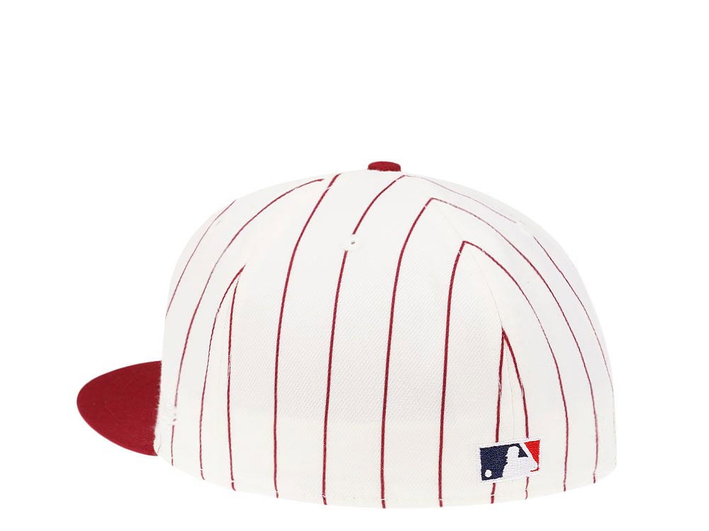 New Era Philadelphia Phillies Veterans Stadium Pinstripe Heroes Elite Edition 59Fifty Fitted Cap