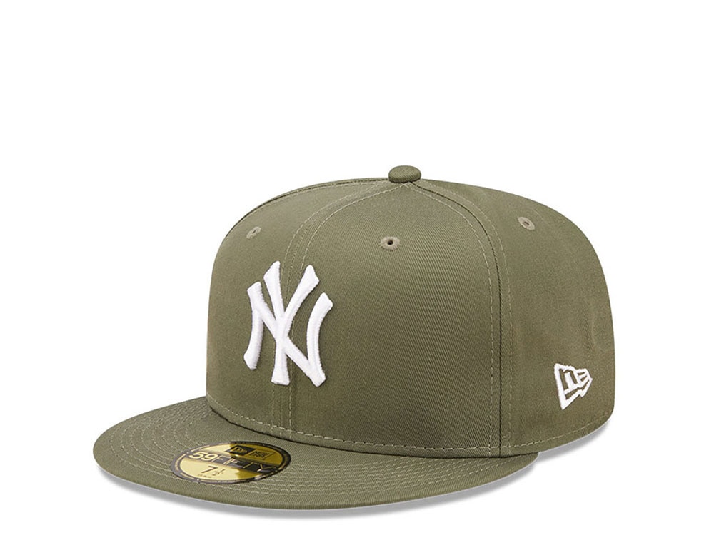 New Era New York Yankees Plain Olive Prime Edition 59Fifty Fitted Cap