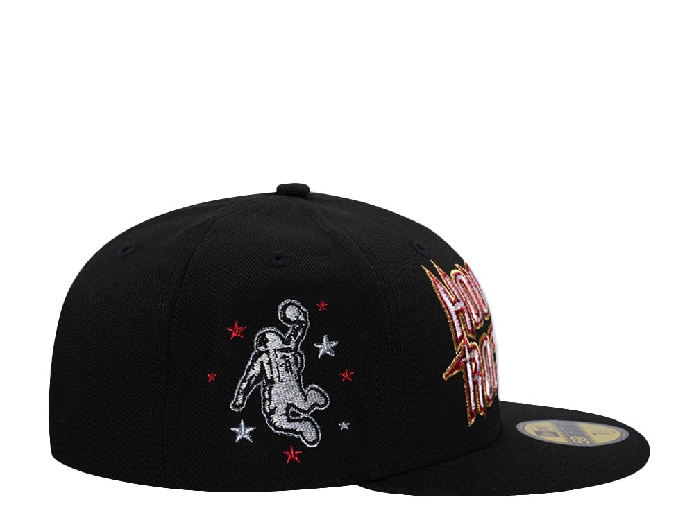 New Era Houston Rockets I Love This Game Metallic Black Prime Edition 59Fifty Fitted Cap