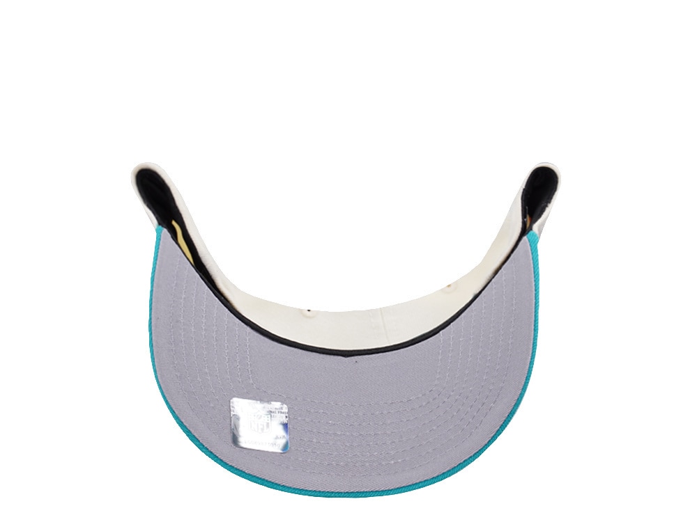 New Era Miami Dolphins 50th Anniversary Chrome Two Tone Edition 9Fifty A Frame Snapback Cap