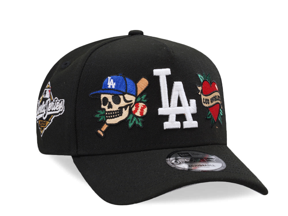 New Era Los Angeles Dodgers World Series 2025 Tattoo Black Prime Edition 9Forty A Frame Snapback Cap