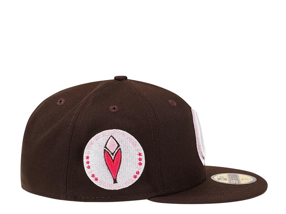 New Era Atlanta Braves All Star Game 1972 Coffee Pink Edition 59Fifty Fitted Cap