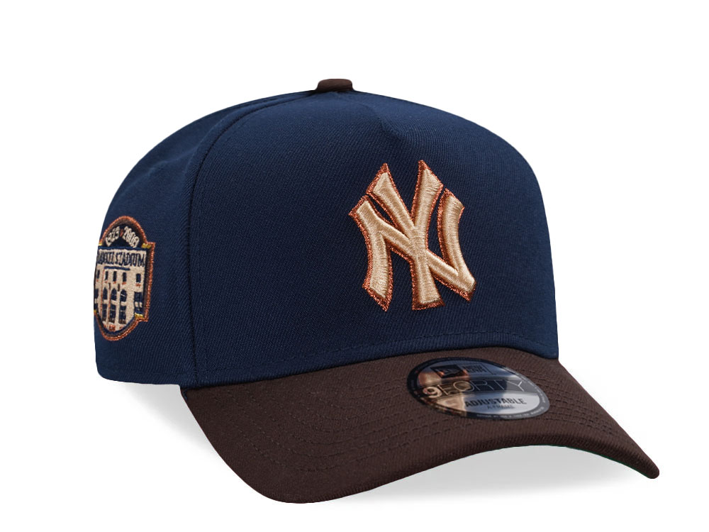 New Era New York Yankees Stadium Patch Ocean Fall Two Tone Edition 9Forty A Frame Snapback Cap