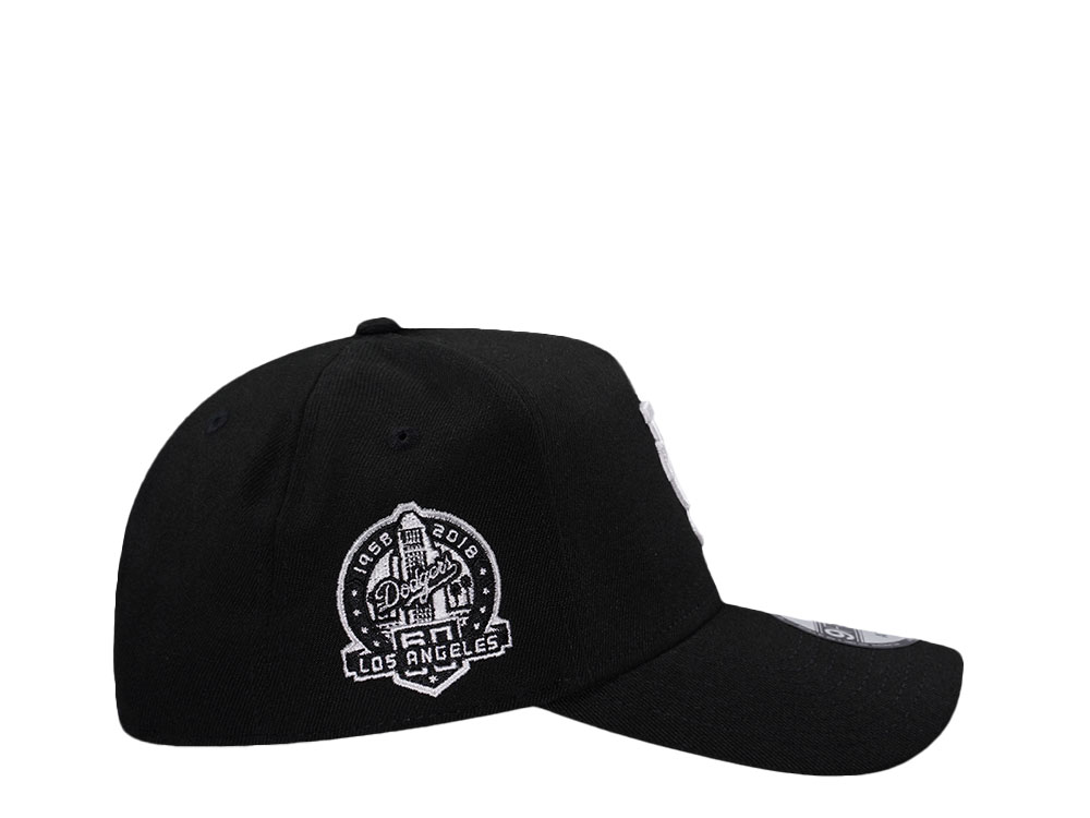 New Era Los Angeles Dodgers 60th Anniversary Black Prime Edition 9Forty A Frame Snapback Cap