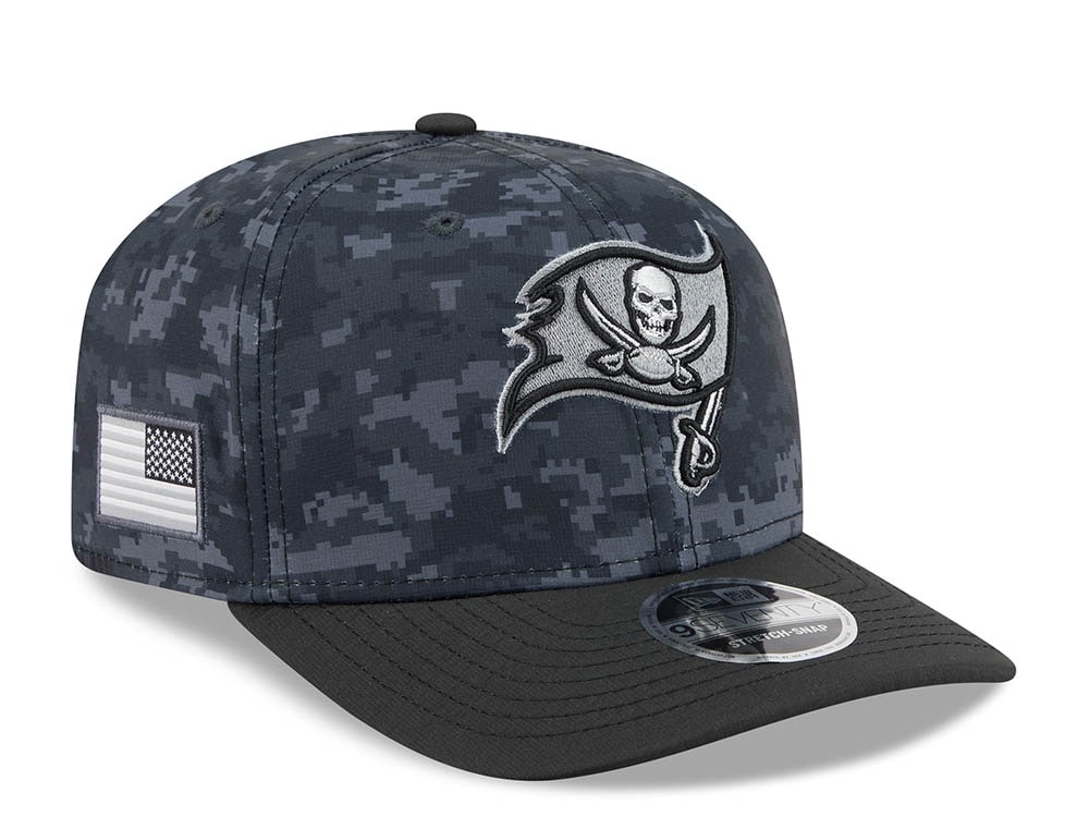 New Era Tampa Bay Buccaneers NFL Salute to Service 2026 Digi Camo Black 9Seventy Stretch Snapback Cap