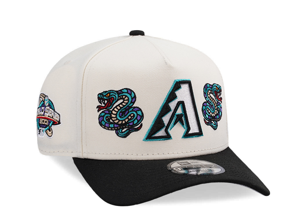 New Era Arizona Diamondbacks World Series 2001 Chrome Two Tone Edition 9Forty A Frame Snapback Cap