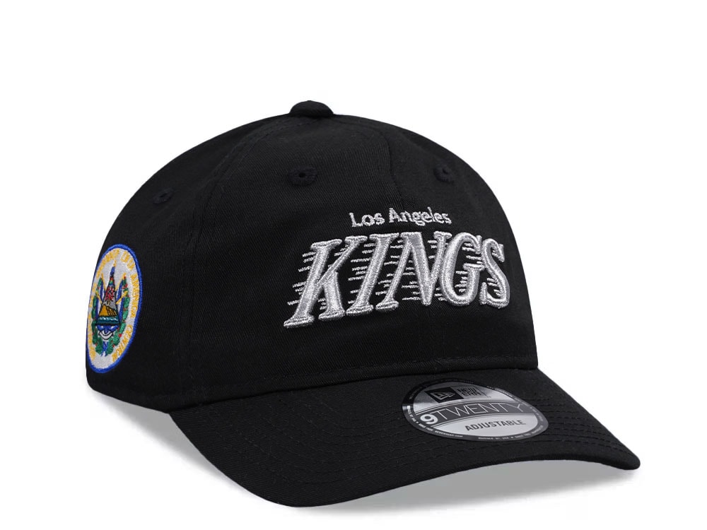 New Era Los Angeles Kings El Salvador Black Prime Edition 9Twenty Strapback Cap
