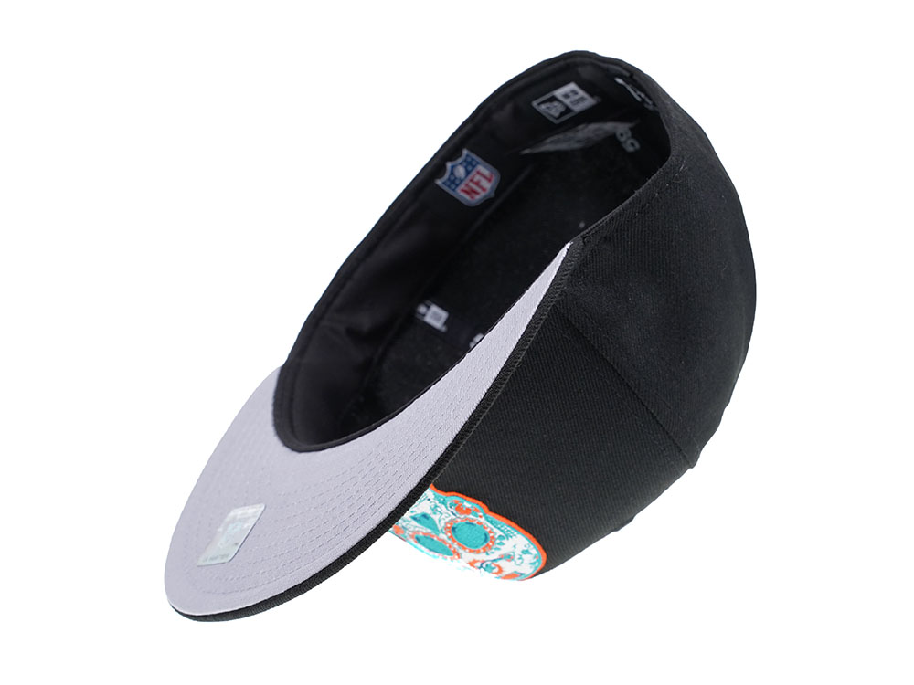 New Era Miami Dolphins Skull Edition 59Fifty Fitted Cap